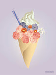 ICE CREAM FLOWER - minikort