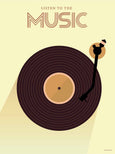 LISTEN TO THE MUSIC - plakat - ViSSEVASSE