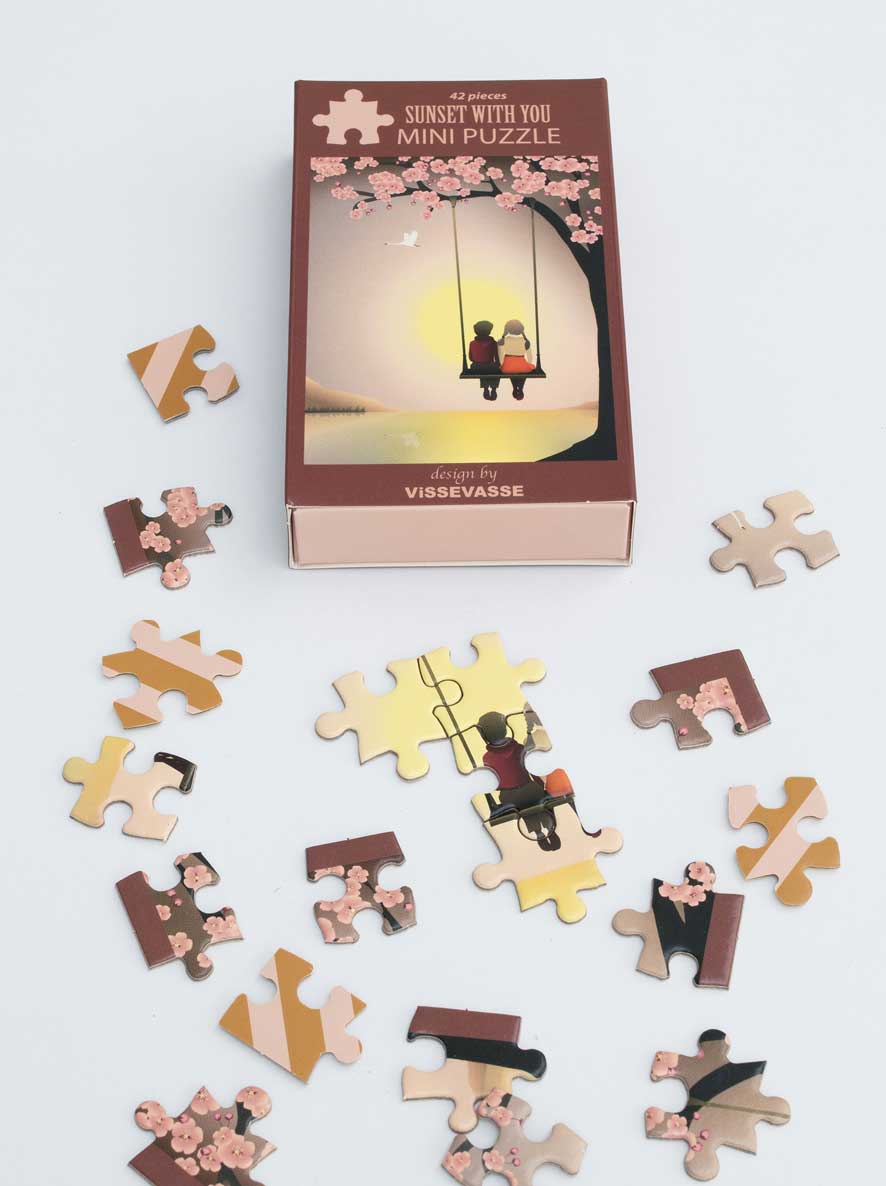 SUNSET WITH YOU - mini puzzle - ViSSEVASSE