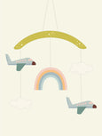 Mobile/uro med fly til børneværelset 