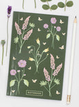 Flot notesbog med blomster fra ViSSEVASSE