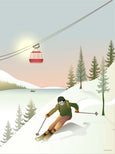 Offpiste ski plakat fra ViSSEVASSE