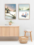 Sauna / vinterbadning plakat fra ViSSEVASSE