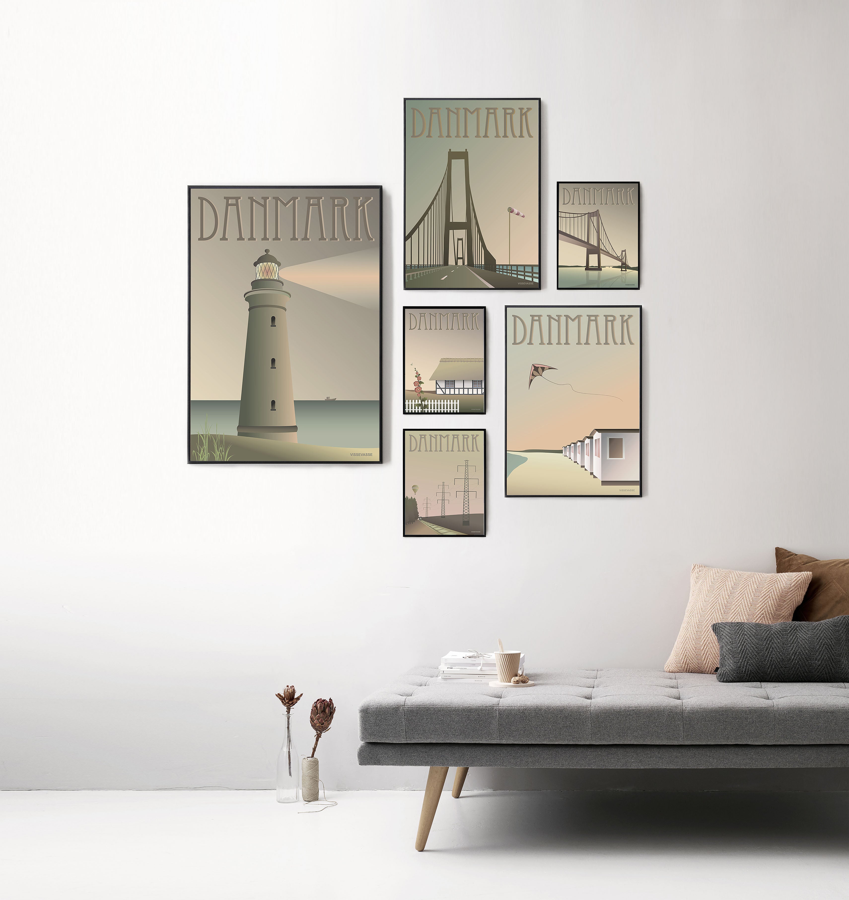 DANMARK Badehusene - plakat - ViSSEVASSE