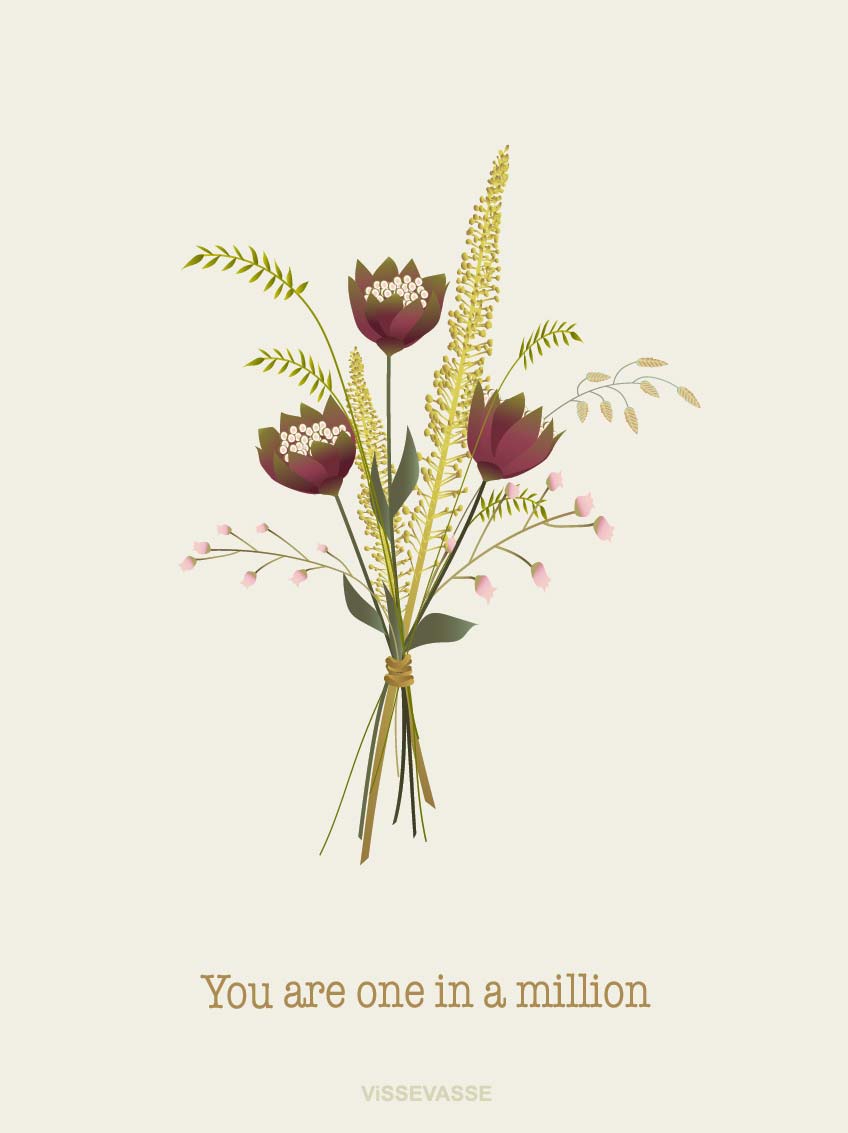 YOU ARE ONE IN A MILLION - Kort - ViSSEVASSE