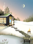 Sauna / vinterbadning plakat fra ViSSEVASSE